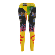 Load image into Gallery viewer, Jah Roots Wear - Women's Cut & Sew Casual Leggings (Yellow)