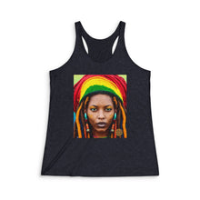 Load image into Gallery viewer, Rasta Vibe Racerback Tank, Women's Workout Top, Boho Fashion, Festival Attire, Summer Essential, Yoga Apparel
