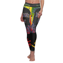 Load image into Gallery viewer, Jah Roots Wear - Women&#39;s Cut &amp; Sew Casual Leggings (Black)
