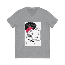 Load image into Gallery viewer, JRW Unisex Jersey Short Sleeve V-Neck Tee
