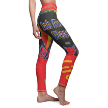 Load image into Gallery viewer, Jah Roots Wear - Women&#39;s Cut &amp; Sew Casual Leggings (Red)
