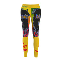 Load image into Gallery viewer, Jah Roots Wear - Women&#39;s Cut &amp; Sew Casual Leggings (Yellow)
