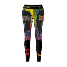 Load image into Gallery viewer, Jah Roots Wear - Women&#39;s Cut &amp; Sew Casual Leggings (Black)
